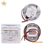 New 2PCS Round 3" Marine Boat Led Stern Transom Lights Cabin Deck Courtesy. Fixed Price $11.23.