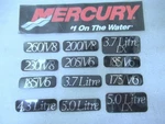 A10T Mercury Quicksilver 37-13722A12 Decal Set Oem New Factory Boat Parts. Fixed Price $18.23.
