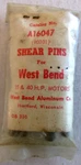 Vtg West Bend Aluminum Co Shear Pins Outboard Motors A16047 Nos. Fixed Price $20.09.