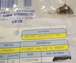 New Oem Omc/johnson/evinrude Float Valve And Seat, Part #396521, #378895. Fixed Price $8.99.