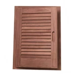 Whitecap Teak Louvered Door & Frame - Left Hand 15" X 20" 60725. Fixed Price $167.95.