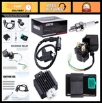 5-PIN Cdi Box & Solenoid Kit, 4-PIN Relay, Voltage Regulator, Spark Plug For 50C. Fixed Price $48.99.