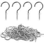 Biaungdo 60 Pcs 1" Ceiling Cup Hooks Selftapping Screws, Sliver. Fixed Price $12.80.