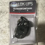 Rupp Outrigger Line Lock CA-0157-2 Black Metal Saltwater Fishing All Species. Fixed Price $37.00.