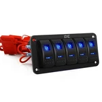 Fxc Pre-wired 5 Gang Rocker Switch Aluminum Panel With 40A Inline Fuse, Water.... Fixed Price $36.05.