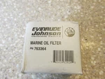 Omc Johnson Evinrude Marine Oil Filter 763364. Fixed Price $10.00.