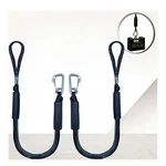 2 Pk Black Bungee Dock Lines For Boats Ft With 316 Stainless Clip Acce.... Fixed Price $32.19.