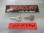 A30K Mercury Quicksilver 30431106 Key #106 Set Of 2 Oem New Factory Boat Parts. Fixed Price $10.94.