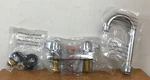 Resources BKD-3G-G 4" Deck Mount 3" Gooseneck Stainless Steel Sink Faucet. Fixed Price $59.98.