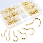 Swpeet 120PCS 6 Sizes Metal Screw-in Ceiling Hooks Cup Kit, Q-screw. Fixed Price $13.14.