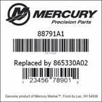Mercury Quicksilver Rubber Mount 88791A1. Fixed Price $80.00.