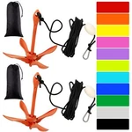2 Pack Marine Kayak Anchor Kit Grapnel Folding Boat.... Fixed Price $56.69.