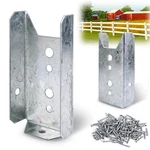 Lukloy 20 Pack 2X4 Brackets For Wood Rail, Fence Repair Kit Galvaniz.... Fixed Price $27.38.