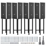 4PK Heavy Duty Stainless Steel U-shape 4"X4" (actual 3.6"X3.6") Post Base P.... Fixed Price $77.50.