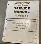 Mercruiser Service Manual Number 14 90-818177-3. Fixed Price $25.00.