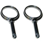 Perko Round Type Rowlock Horns - Plain Zinc 1267DP0ZNC. Fixed Price $20.99.