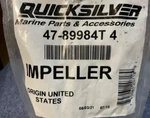 Mercury Mercruiser Quicksilver Oem Part # 47-89984T4 Impeller. Fixed Price $31.95.