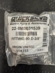 Mercury Quicksilver Boat 90 Degree Fitting 22-8M0031539 3/8 Inch. Fixed Price $30.00.