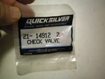 Quicksilver Mercury #21-14912 Check Valve, Free Freight. Fixed Price $16.95.
