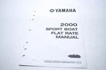 Oem Yamaha LIT-18750-SB-2K Jet Boat 2000 Flat Service Manual. Fixed Price $12.71.