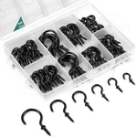 Eienhoshi 105 Pcs Screw Hooks, 6 Sizes Black Cup In For Ha.... Fixed Price $17.09.