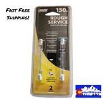 Pack Rough Service Halogen Bulb 150W Feit Electric BPQ150T3/CL/S/RS/2 130 Volt. Fixed Price $11.29.