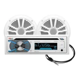 Boss Audio Marine Stereo & 6.5" Speaker Kit - White (MCK508WB.6). Fixed Price $219.99.
