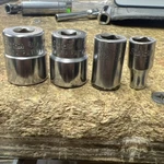 Vintage Snap-on Tools 4PC 1/4" Drive Sae Shallow 12PT Chrome Socket Set #110TMDY. Fixed Price $50.00.