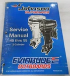 1997 Omc Johnson Evinrude 40 Thru 55 2-CYLINDER Service Manual P/n 520206. Fixed Price $33.97.