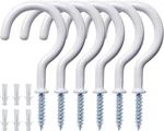 Etoolia 12 Pcs Ceiling Hooks For 1-1/4 Inches, White. Fixed Price $9.74.