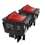 30A 250V KCD4 Rocker Switch Dpst Pin Red Lighted 120V Toggle .... Fixed Price $18.00.