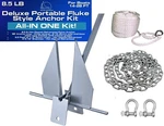 Marinenow Fluke Anchor Kit 8.5 Lb Hot-dip Galvanized W/ Chain & Shackles. Fixed Price $60.00.