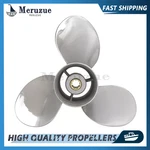 9.25 X Stainless Outboard Boat Propeller Fit Mercury 6 8 9.9 15HP Spline Rh. Fixed Price $129.69.