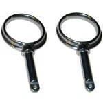 Perko Round Type Rowlock Horns - Plain Zinc 1267DP0ZNC Upc 085226385216. Fixed Price $22.63.