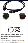Mercury Mercruiser 84892451T25 Dts Data Harness Extension 14 Pin. Fixed Price $158.95.