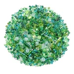 Uxcell 1000 Pcs Mixed Glass Seed Beads, 1-4MM Mini Small To Medium, Green. Fixed Price $16.17.