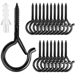 Q Hangers 25 Pcs Screw-in Hooks For Outdoor String Lights, Swivel Hanging Bas.... Fixed Price $14.08.
