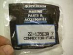 Quicksilver Mercury #22-13563A7 Connector-fuel, Free Freight. Fixed Price $12.95.