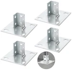 Homaisson 4PCS Post Bases, Slotted Hole Strut Channel Brackets, Galvan.... Fixed Price $61.05.