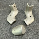 1979 Glastron Carlson CVZ-19 Boat Transom Chrome End Caps. Fixed Price $50.00.