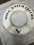Jim Buoy Model # GW-24 W/ Webbing Straps And Rope/customized Lettering. Fixed Price $40.00.