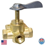 Seasense 1/4" Npt Female Three-way Brass Fuel Shut-off Valve. Fixed Price $48.25.
