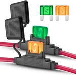 Nilight 2PCS Inline Maxi Fuse Holder 10 Gauge Awg 30A 40A Apx. Fixed Price $16.99.