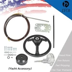 Feet Boat Rotary Steering System Outboard Kit Marine With Wheel SS13713. Fixed Price $87.52.