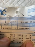 Omc Johnson Evinrude Gearcase Seal Kit Oem 0114831. Fixed Price $24.95.