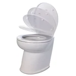 Jabsco Deluxe Flush Raw Water Electric Toilet W/ Angled Back. Fixed Price $959.39.