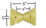 3" Yellow Poly Bow Roller With 1/2" Shaft Stop Boat Pwc Marine Trailer 4INCH. Fixed Price $30.15.