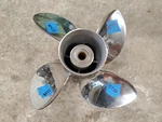 New 4 Blade 13" X 21P Evinrude Johnson Brp Rogue Ss Propeller, 763968, P5758. Fixed Price $423.00.
