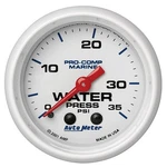 Autometer 200772 Marine Mechanical Water Pressure White 0-35PSI 2-1/16". Fixed Price $85.74.