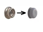 50 White Snap Cover Caps Improve Appearance On Sea Ray. Fixed Price $17.99.